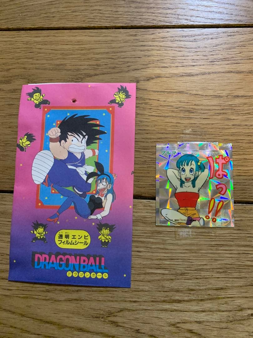 ✨超激レア✨ドラゴンボール　ブルマ　透明エンビフィルムシール　山勝デッドストック