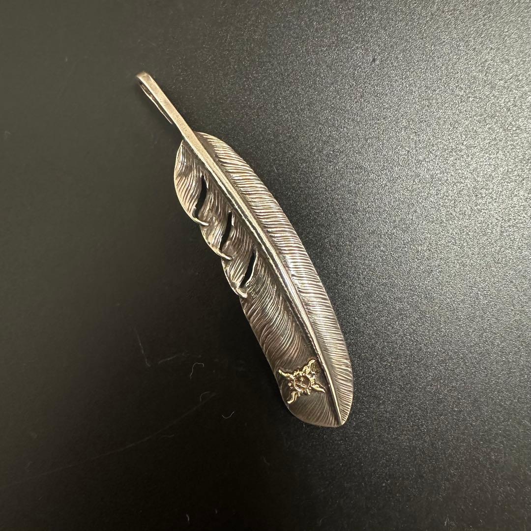 【美品】FIRST ARROWS K18透かしマーク付フェザー　75mm