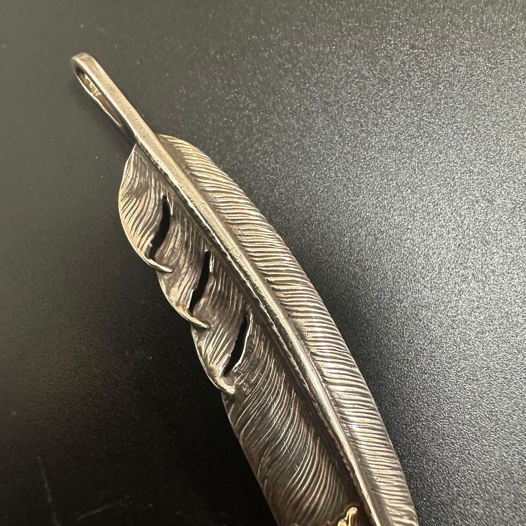 【美品】FIRST ARROWS K18透かしマーク付フェザー　75mm