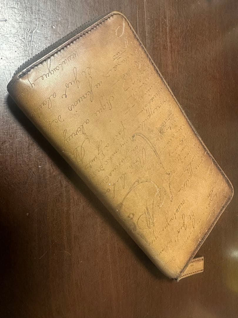 BERLUTI ベルルッティ 正規店購入 長財布 レザーラウンドファスナー