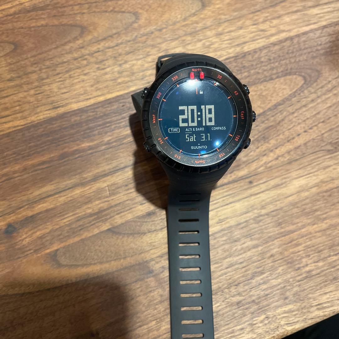 SUUNTO デジタル腕時計 ブラック 交換用ストラップ付き