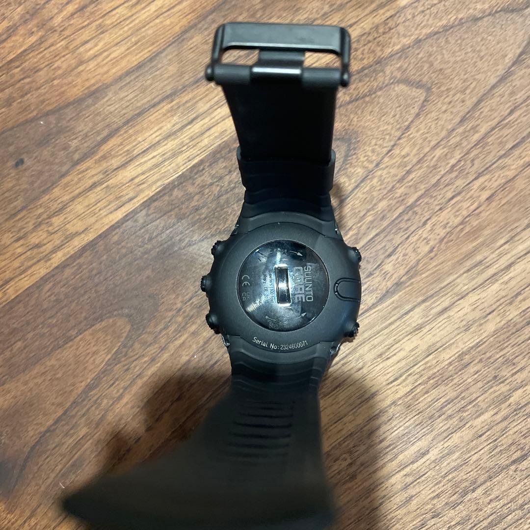 SUUNTO デジタル腕時計 ブラック 交換用ストラップ付き