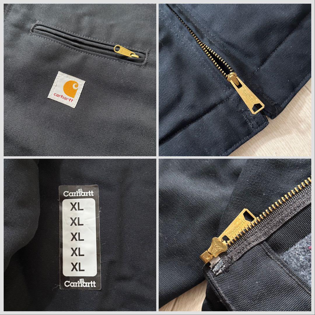 USA製デッド！Carhartt デトロイトジャケット XL 黒 ブラック