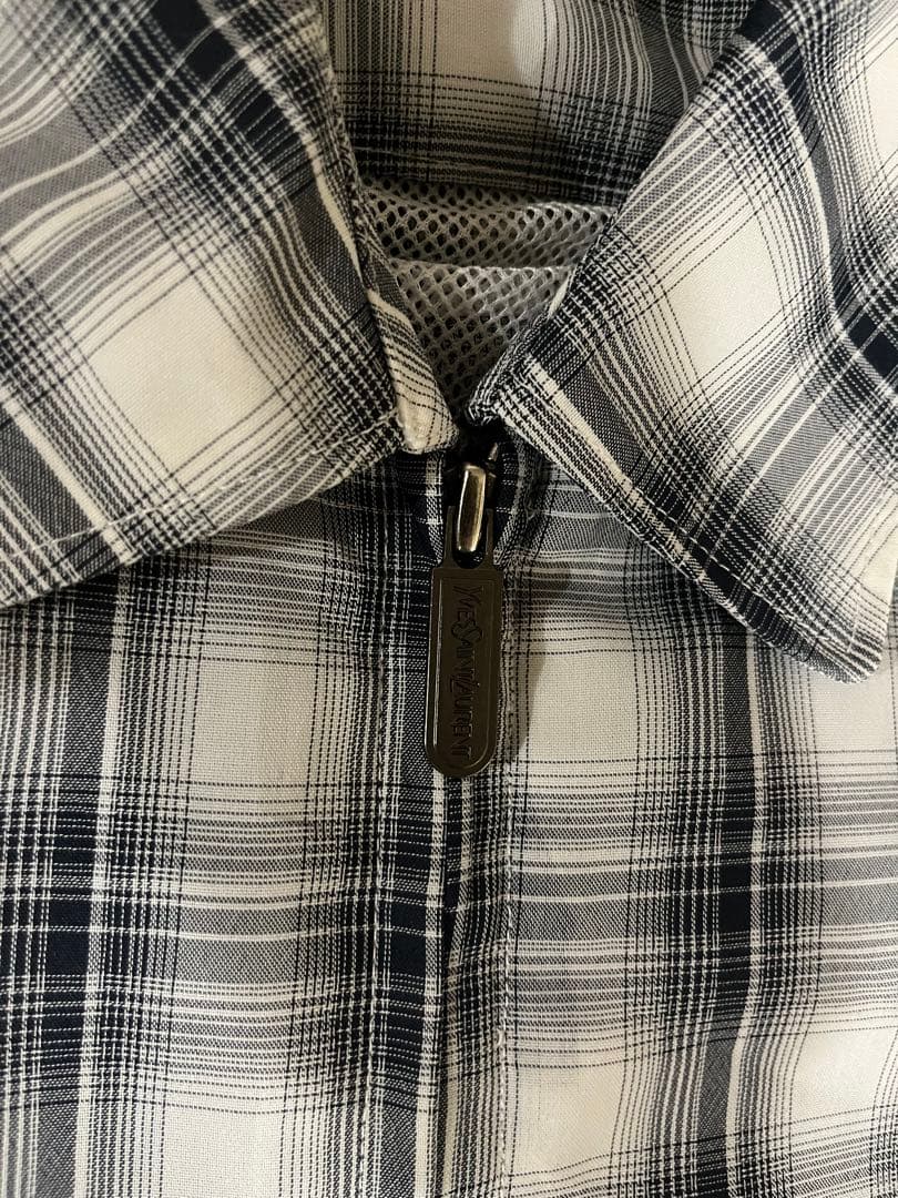 専用Yves Saint Laurent スウィングトップ チェック　白　グレー