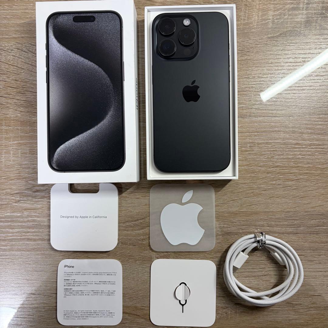 【値下げ中】iPhone15Pro 128GB ブラックチタニウム