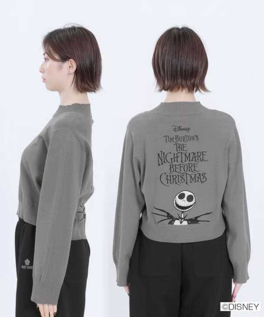 マリークワント　ディズニー ナイトメア・ビフォア・クリスマス 長袖セーター