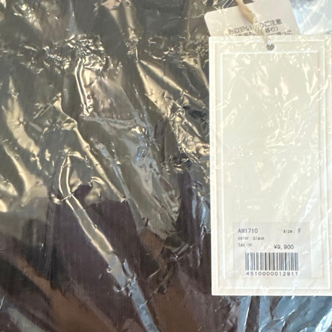 andmary Mary turtle knit tops black①