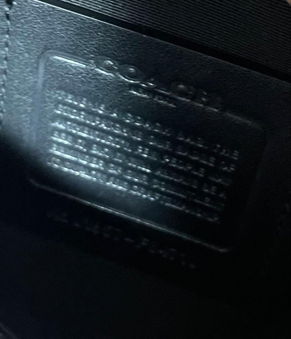 【coach】コーチ　レザー　ボディ　ウエスト　バッグ　ブラック　黒