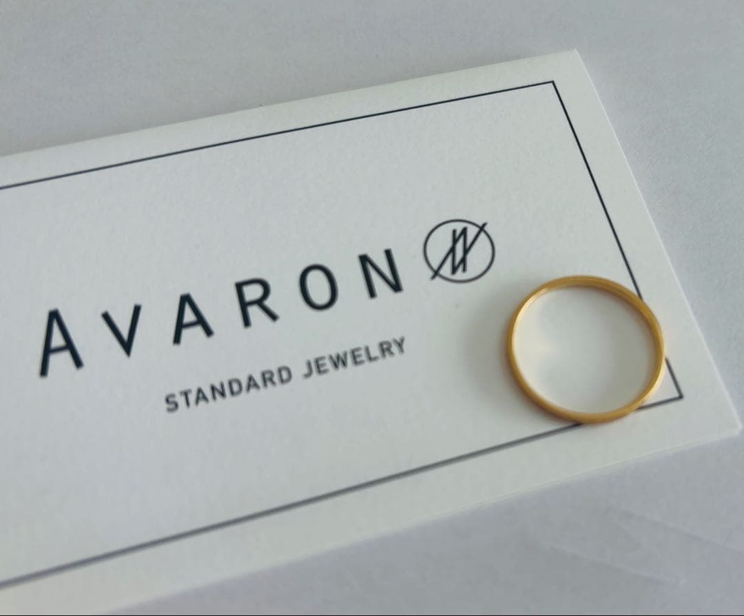 Avaron k18 Tree Ring / Slender リング　10号