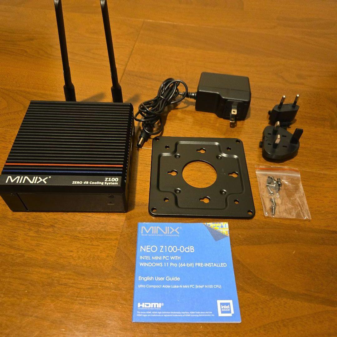 MINIX Z100-0db N100 ファンレスミニPC