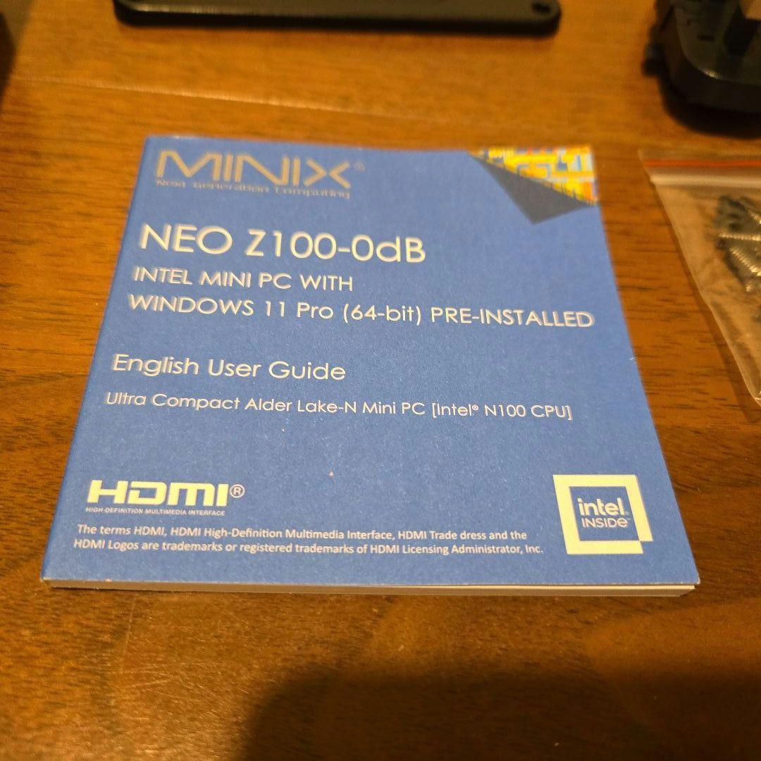 MINIX Z100-0db N100 ファンレスミニPC