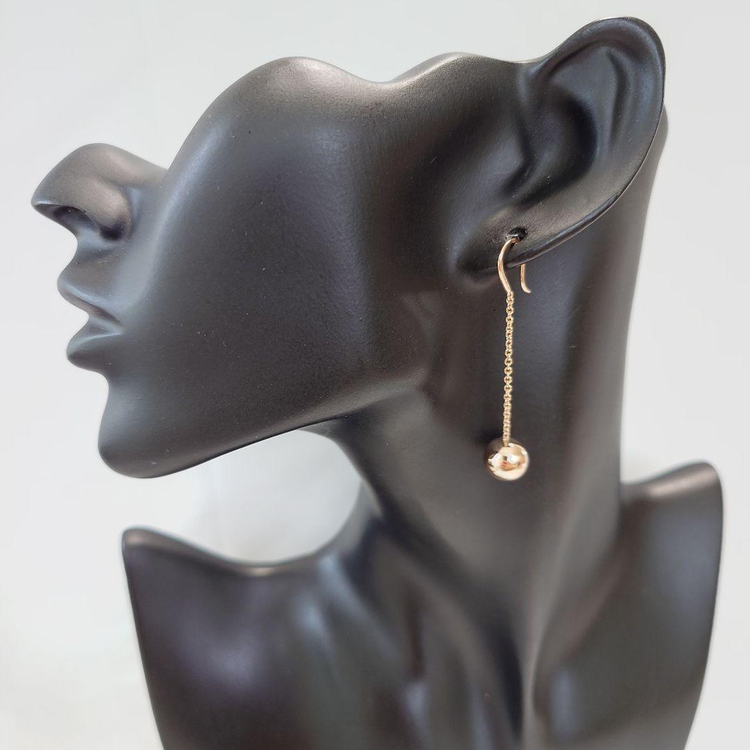 【新品仕上げ】ティファニー K18 ハードウエア ボールピアス 片耳用 6119