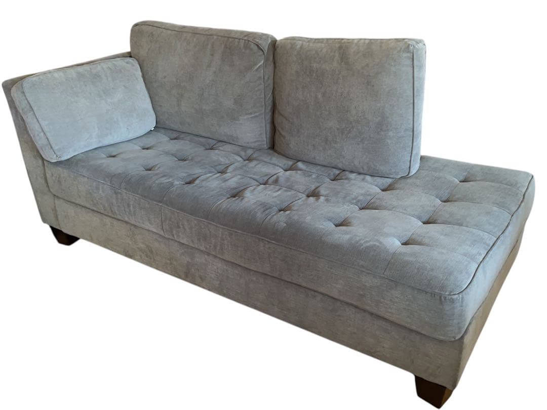 アシュレイ Ashley ブルーグレー　ソファ ３人がけクッション付き