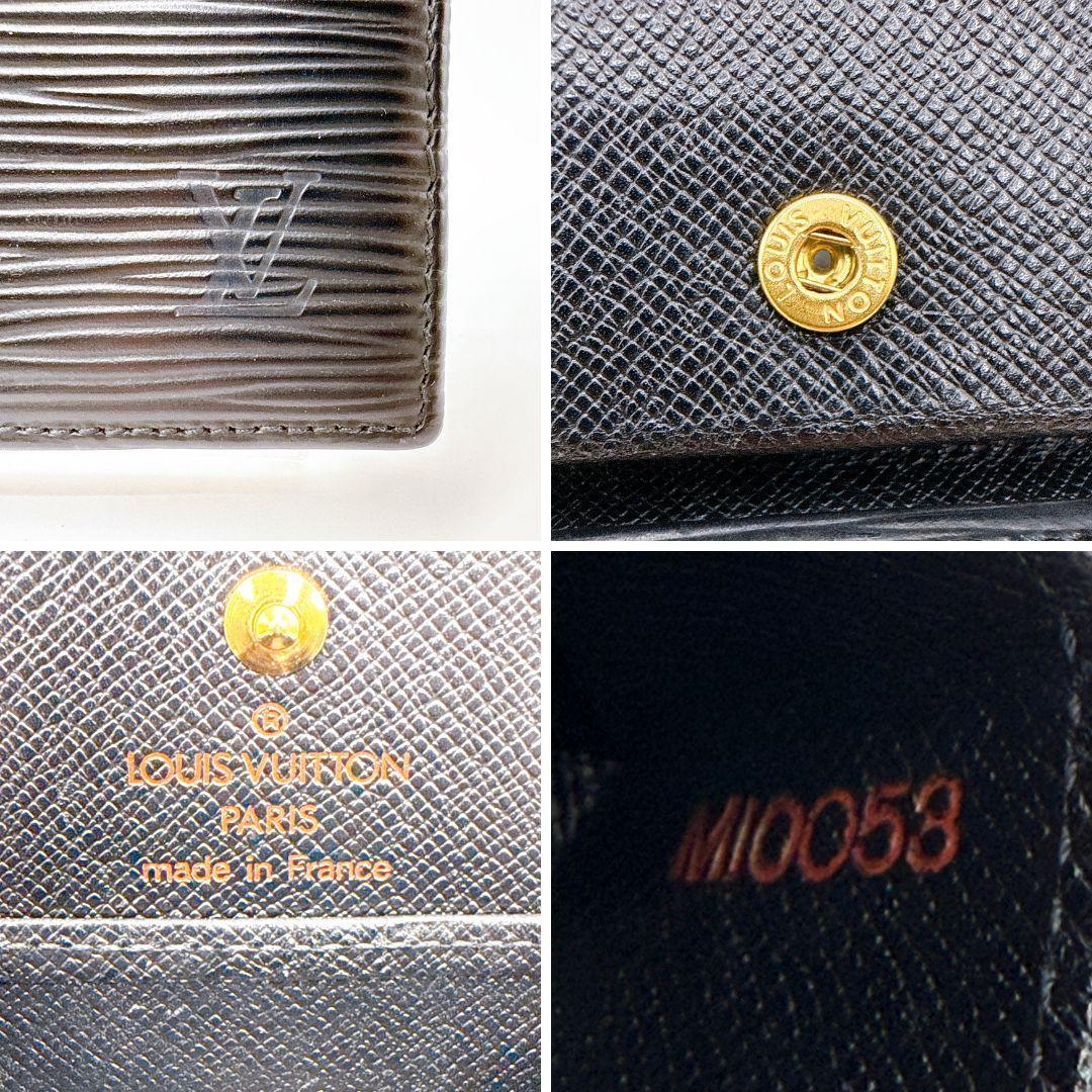 ルイヴィトン M63692 エピ ポルトモネ・ボワット ケース ブラック