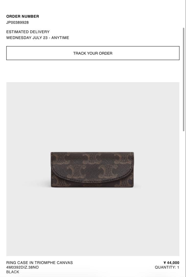 CELINE ロゴ入り ブラック クラッチポーチ