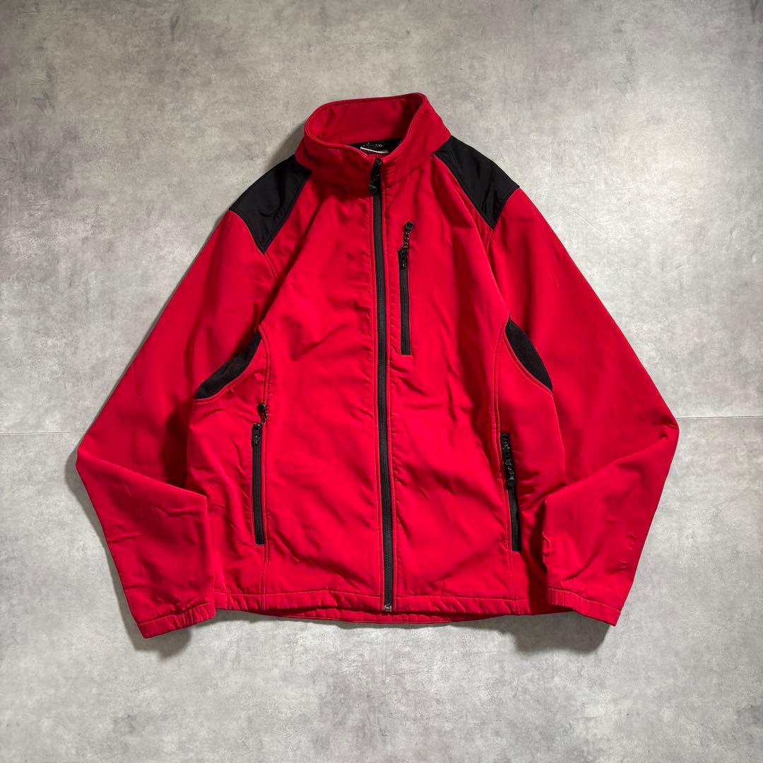 古着 90s〜 ブラックダイアモンド ソフトシェル ジャケット レッド フリース