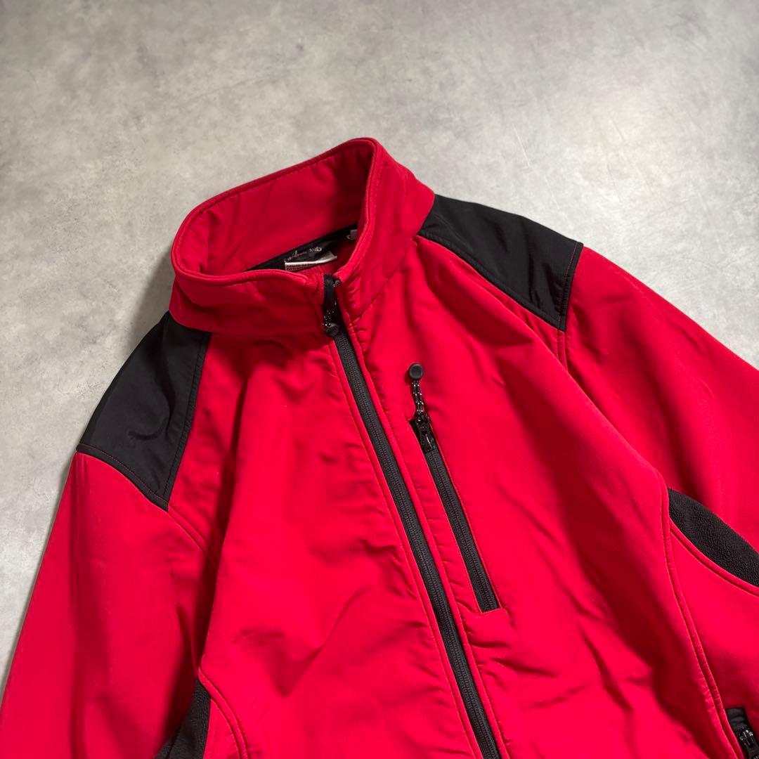古着 90s〜 ブラックダイアモンド ソフトシェル ジャケット レッド フリース