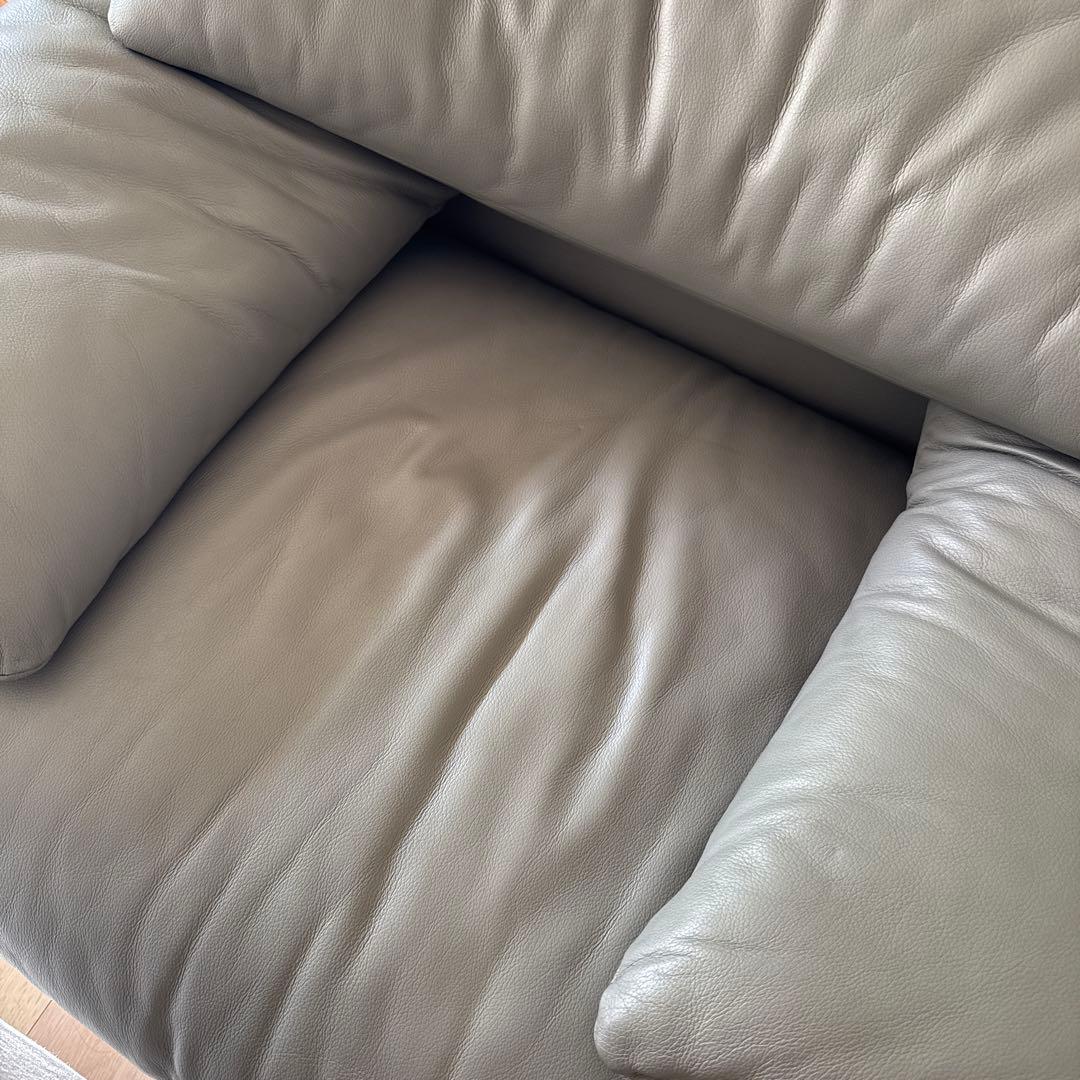 カッシーナ マラルンガ 総本革 レザー 1人掛けソファ