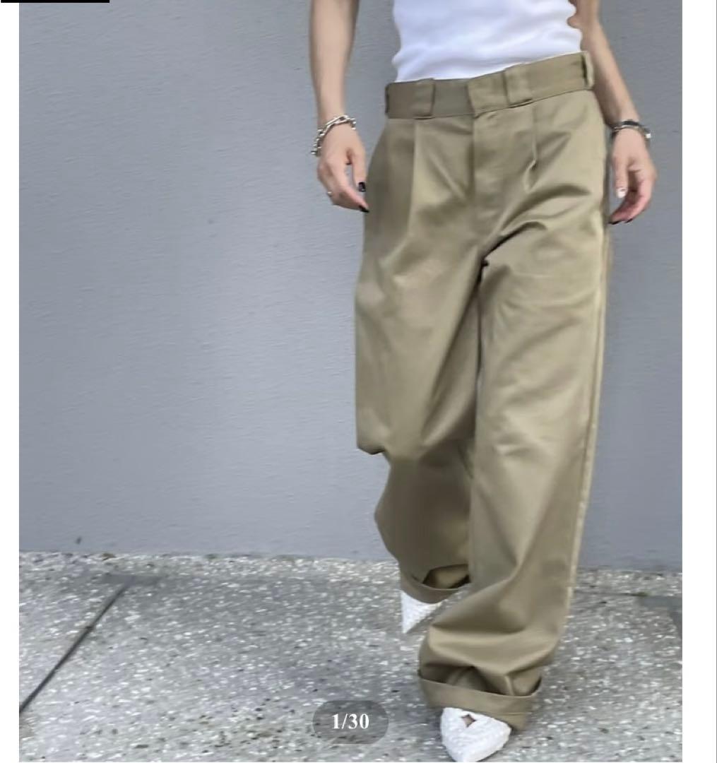 新品未使用　オクスン　ok.soon×dickies ワイドチノパンツ M