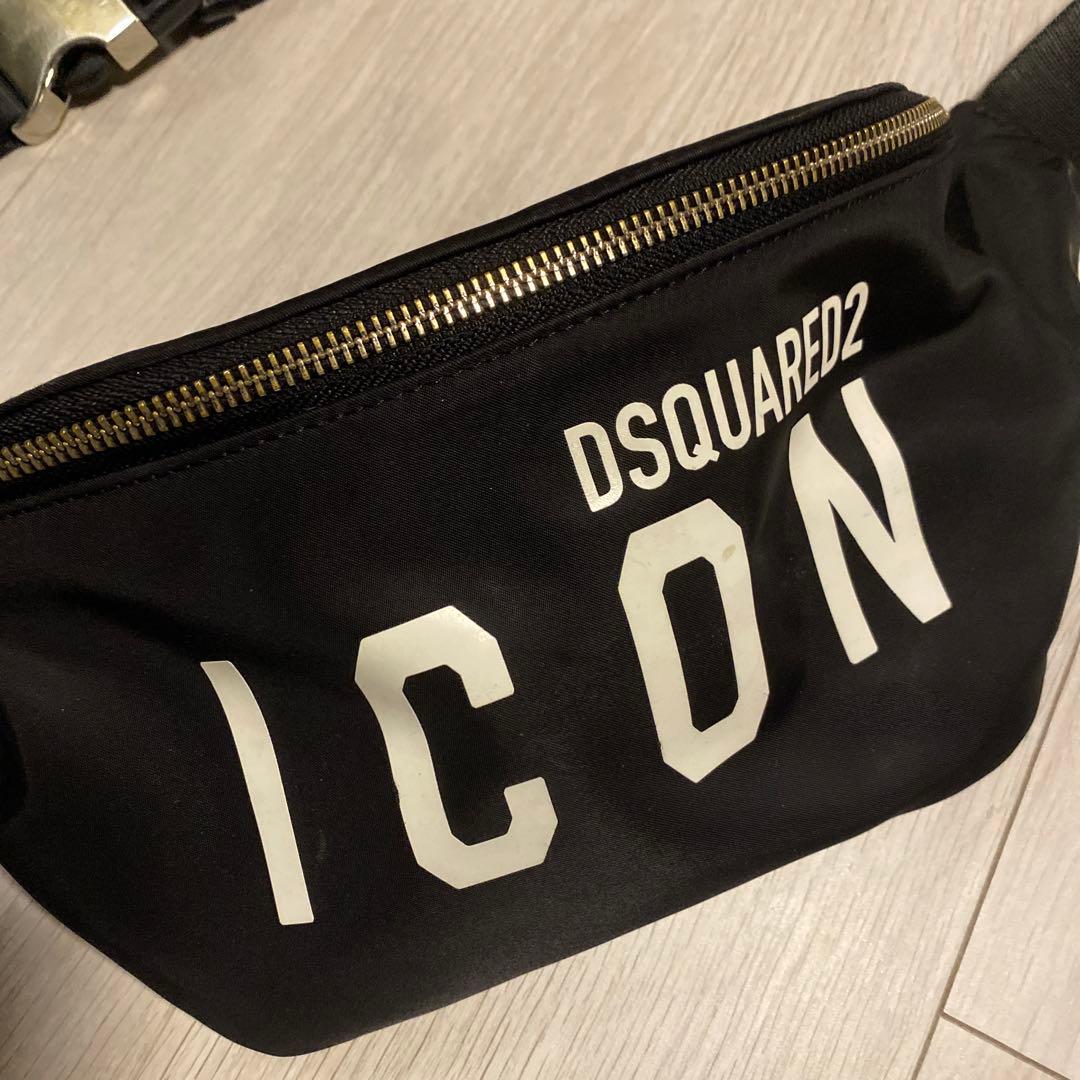 DSQUARED2 ICON ボディバッグ ブラック