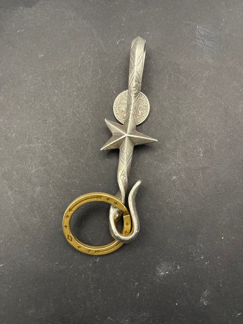 W*C様 シルバー925製 amp japan キーホルダー キーチェーン 真鍮