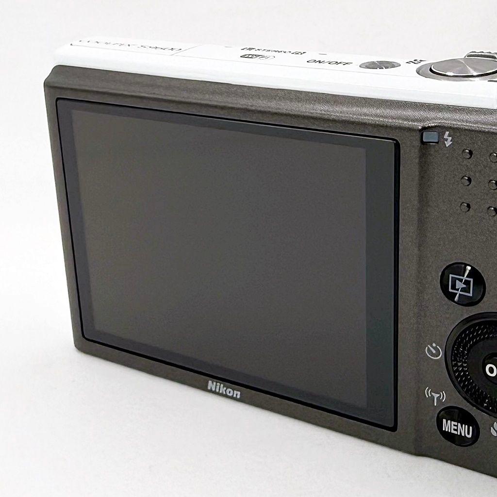 【美品】ニコン COOLPIX S9600 ホワイト コンデジ カメラ 中古