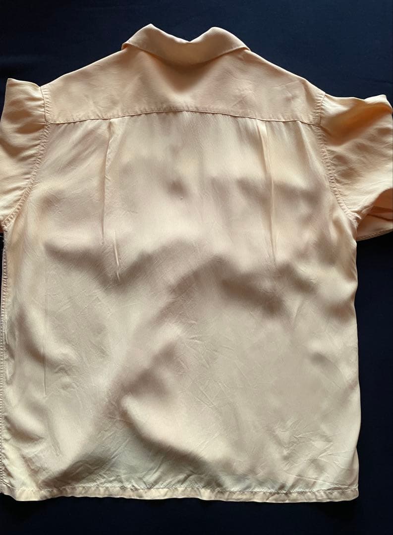 50's Towncraft Pennys レーヨンシャツ レモンイエロー