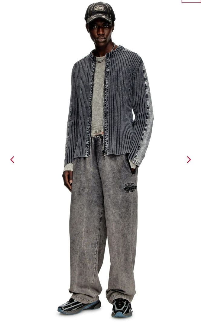 最終値下げ！DIESEL ニットライダース ニットジャケット ドライバーズニット