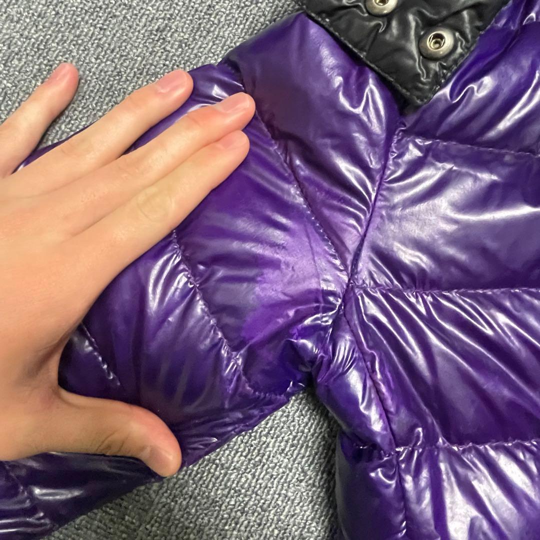 【最終価格】モンクレール　パープル フード付きダウンジャケット