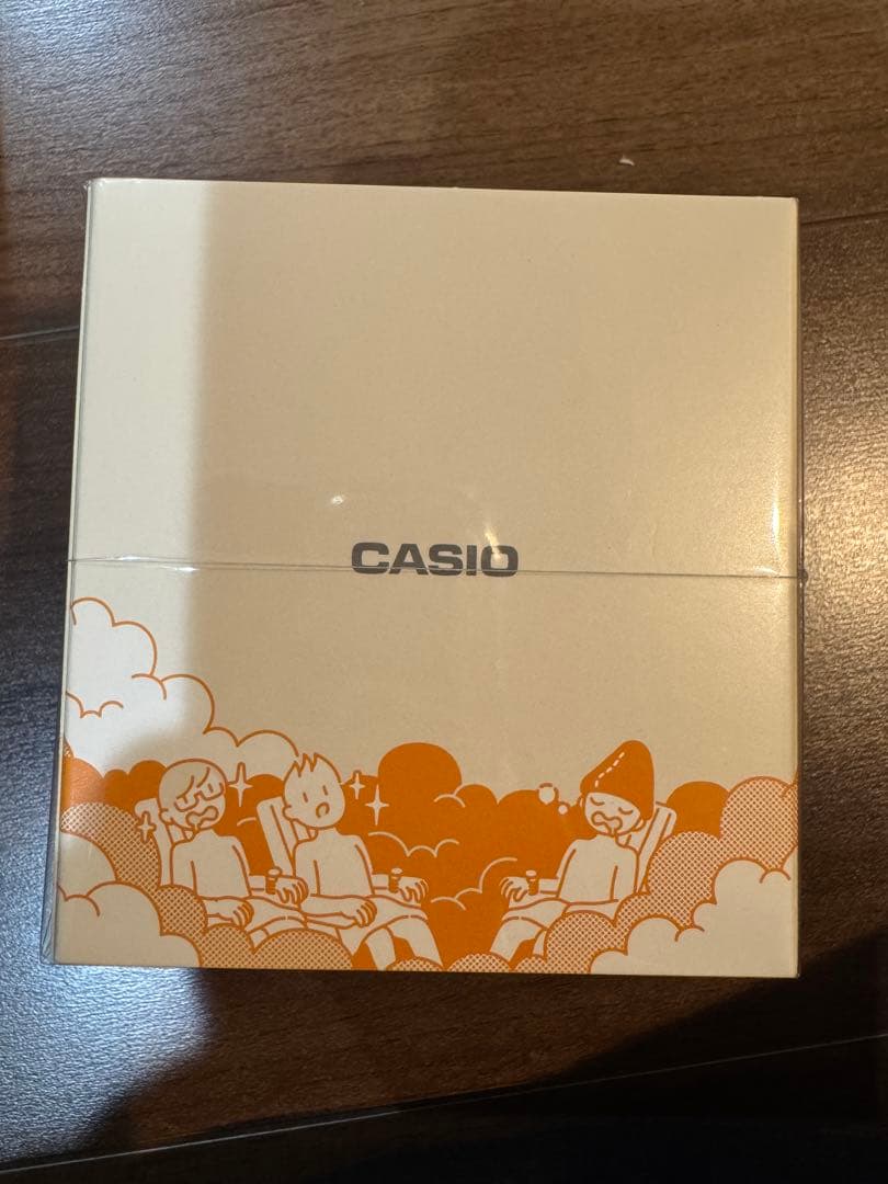 サ時計 CASIO オレンジ SAN-100H-7BJR サウナ時計