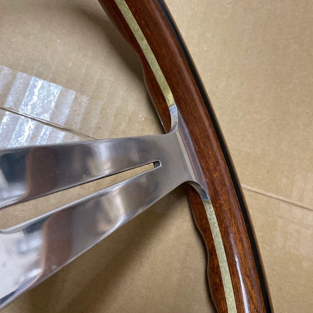 ナルディ　クラシック　当時物　ウッドステアリング　直径37cm