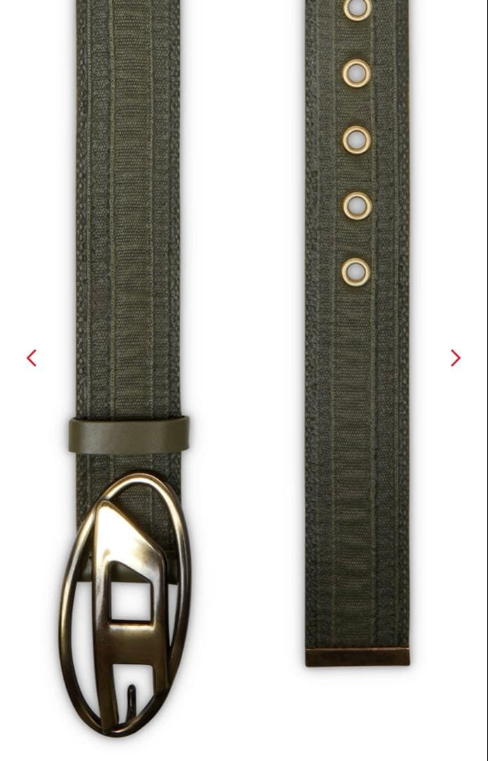 DIESEL ベルト カーキ