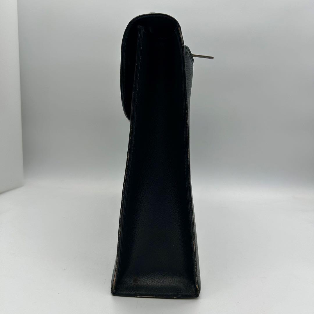 【極美品】　アクアスキュータム　ビジネスバッグ　オールレザー　濃緑　A4　自立