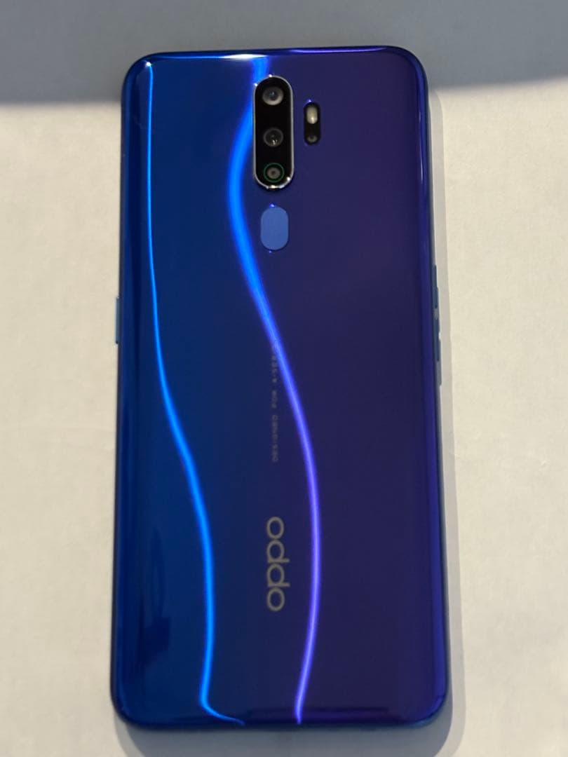 OPPO A5 2020 ブルー本体(フィルムとケース付)
