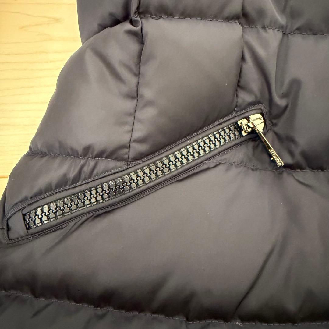 モンクレール ダウンコート フラメッテ ネイビー 2way ロゴ