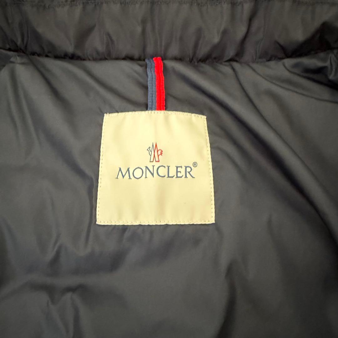 モンクレール ダウンコート フラメッテ ネイビー 2way ロゴ