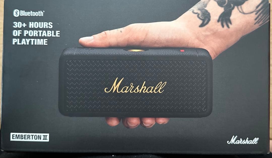 Marshall Emberton II ワイヤレススピーカー ブラック&ブラス