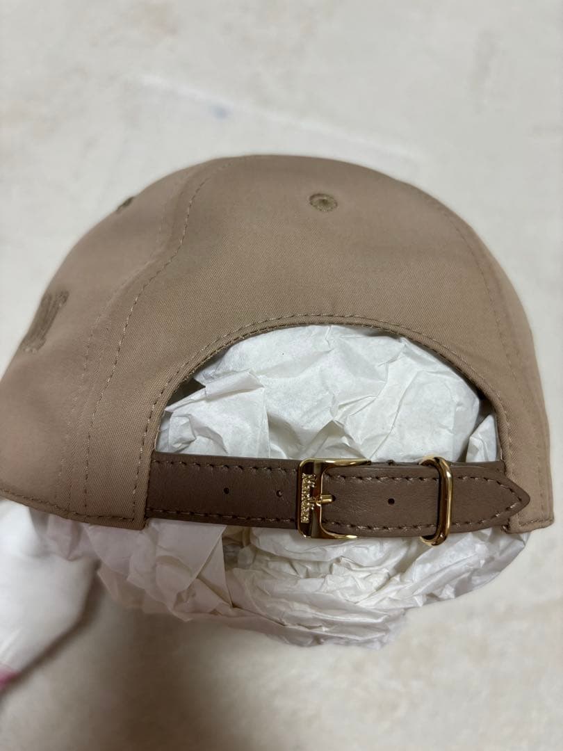 マックス マーラ　　 ピュアコットンベースボールキャップ　Mロゴ