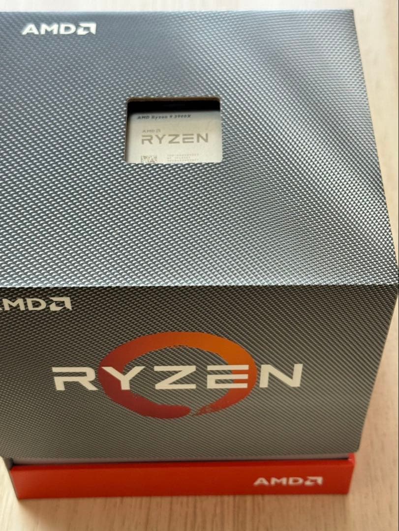 AMD Ryzen 9 3900X CPU（純正クーラー付き）
