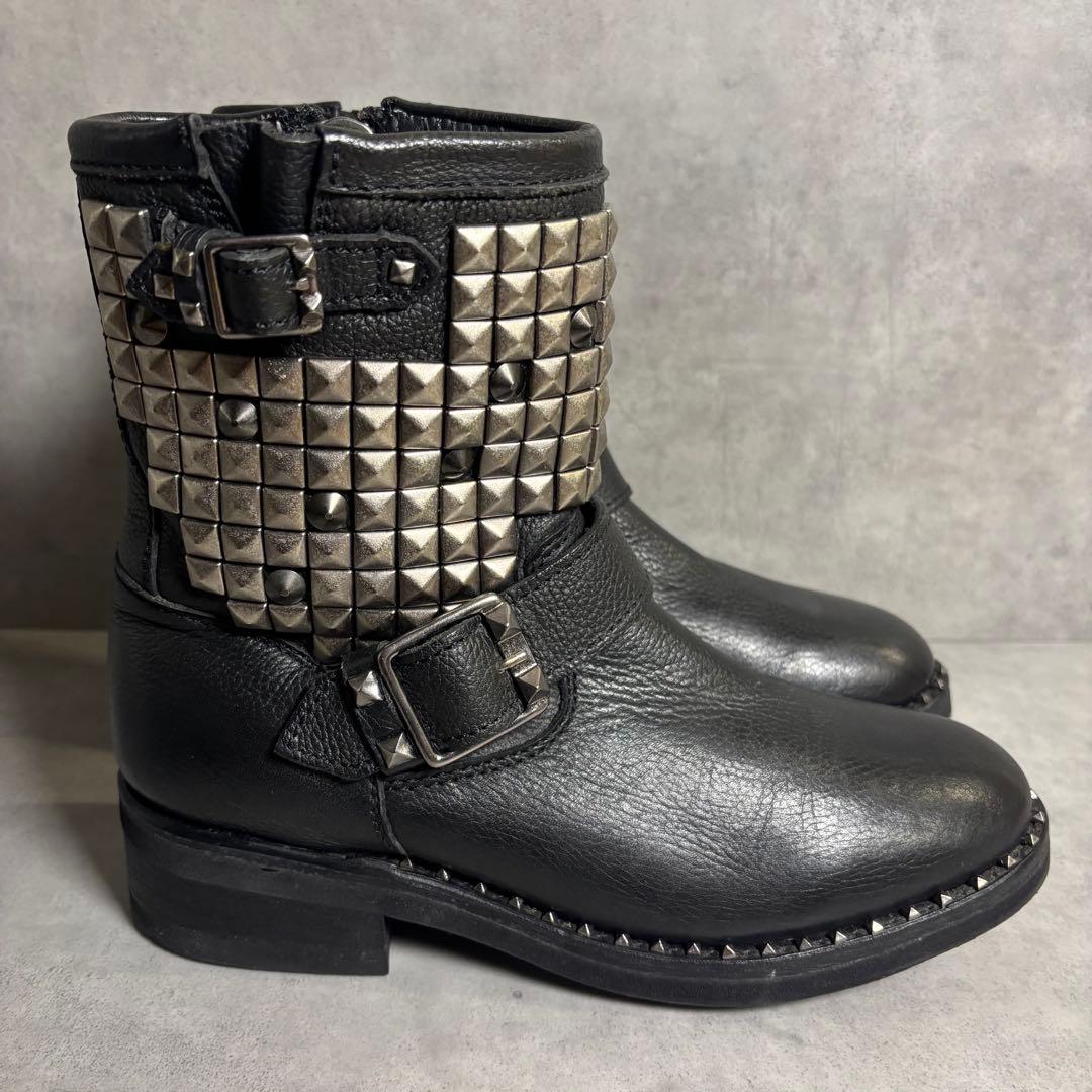 00s y2k ASH スタッズ エンジニアブーツ 37 23.5㎝