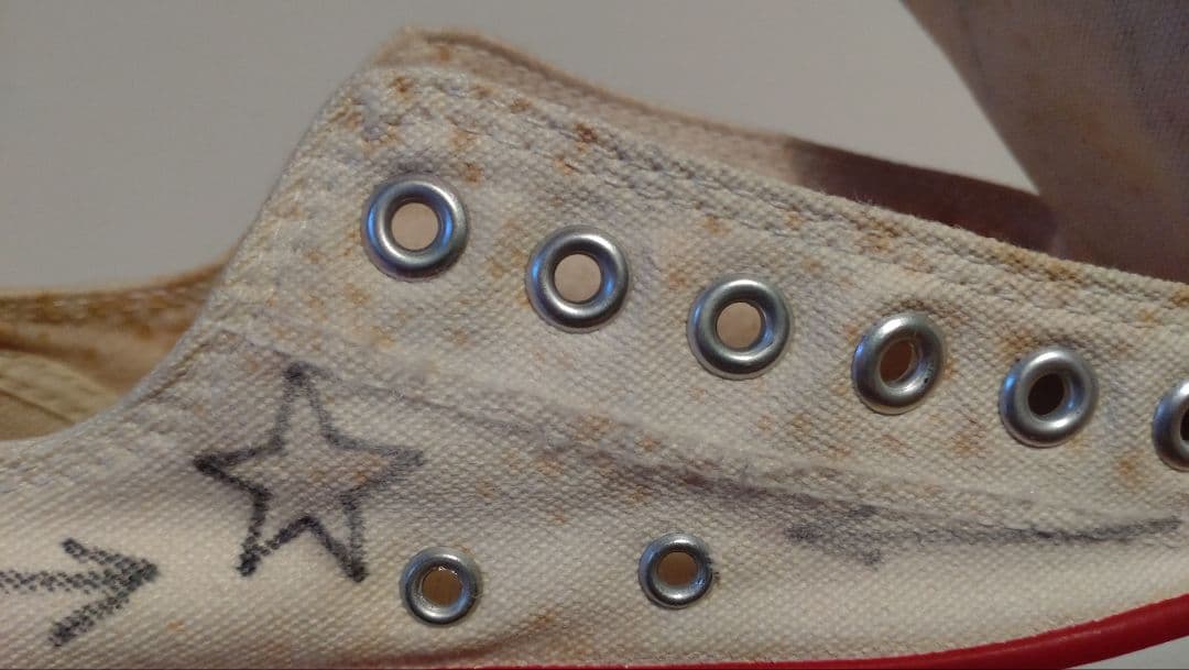 【超貴重】エリック・ヘイズ 直筆アート入り 米国製コンバース