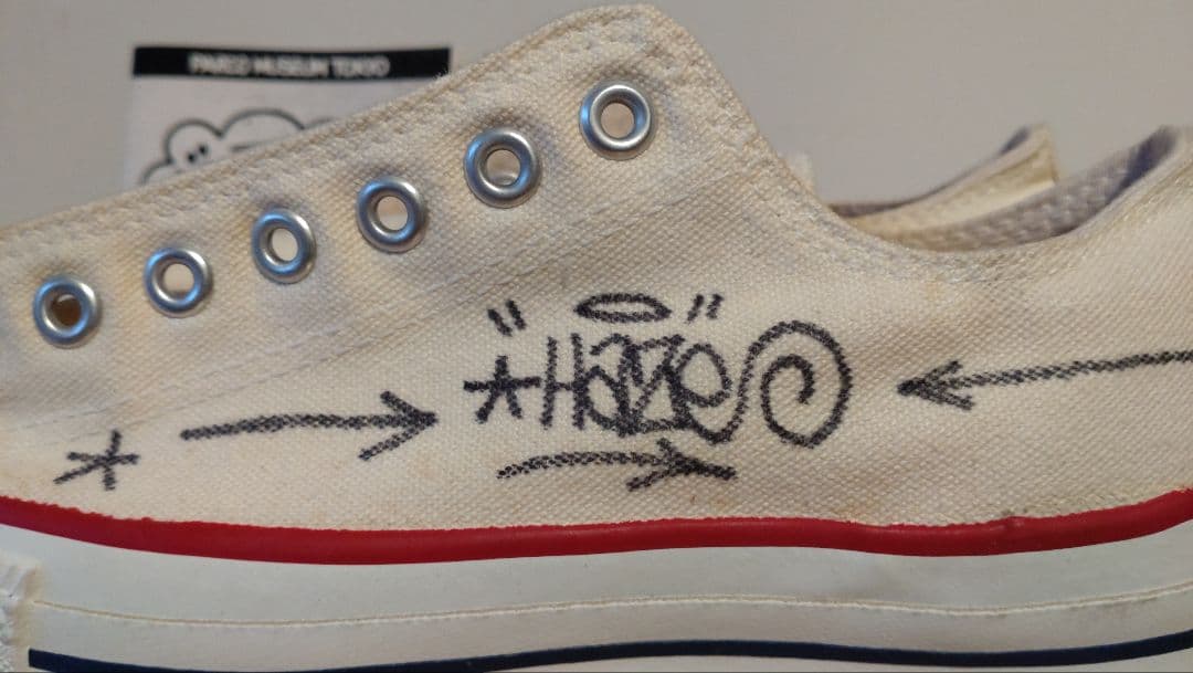 【超貴重】エリック・ヘイズ 直筆アート入り 米国製コンバース