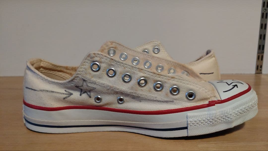 【超貴重】エリック・ヘイズ 直筆アート入り 米国製コンバース