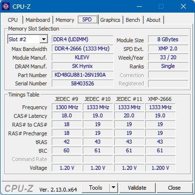 の*も様 KLEVV DDR4 2666 PC4-21300 8GBx4枚 32