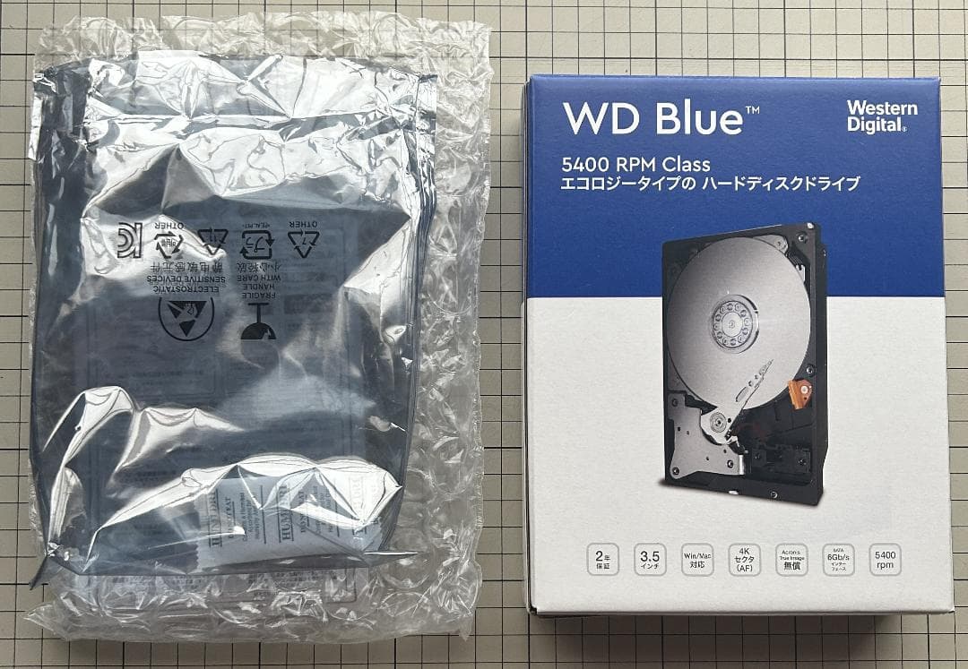 内蔵型ハードディスクドライブ 6TB HDD WD60EZAZ Western Digital 02