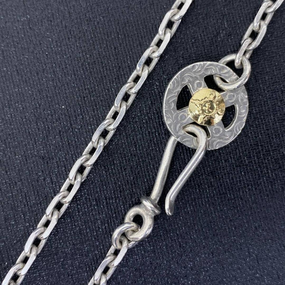 FIRST ARROW'S K18サンメタル ホイール フックチェーンネックレス