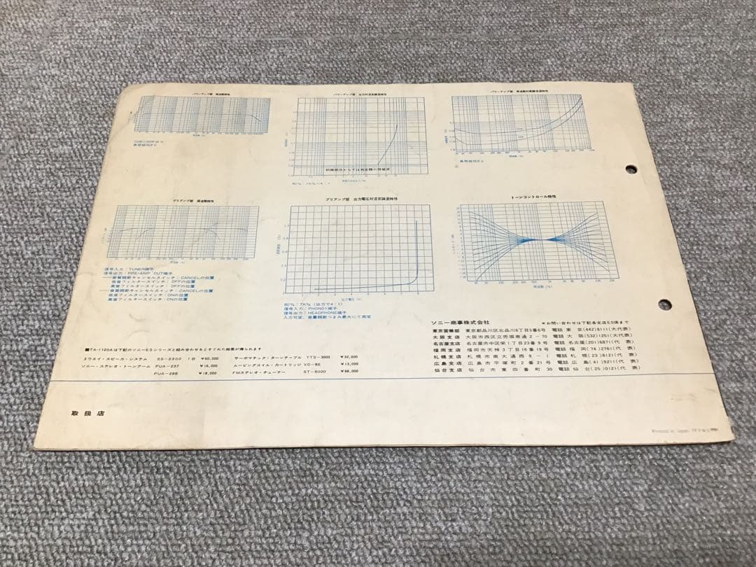 【希少】SONY ESシリーズ　カタログ　3冊セット