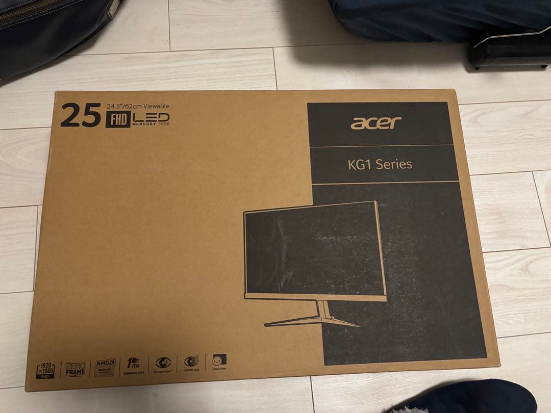 Acer ゲーミングモニター KG251Qbmiix 24.5インチ 1ms