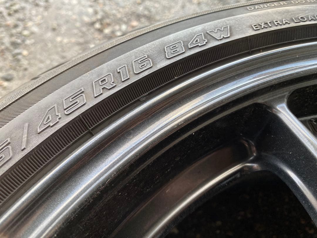 WedsSport TC105X 16×7J +43 タイヤ付(前後サイズ違い)