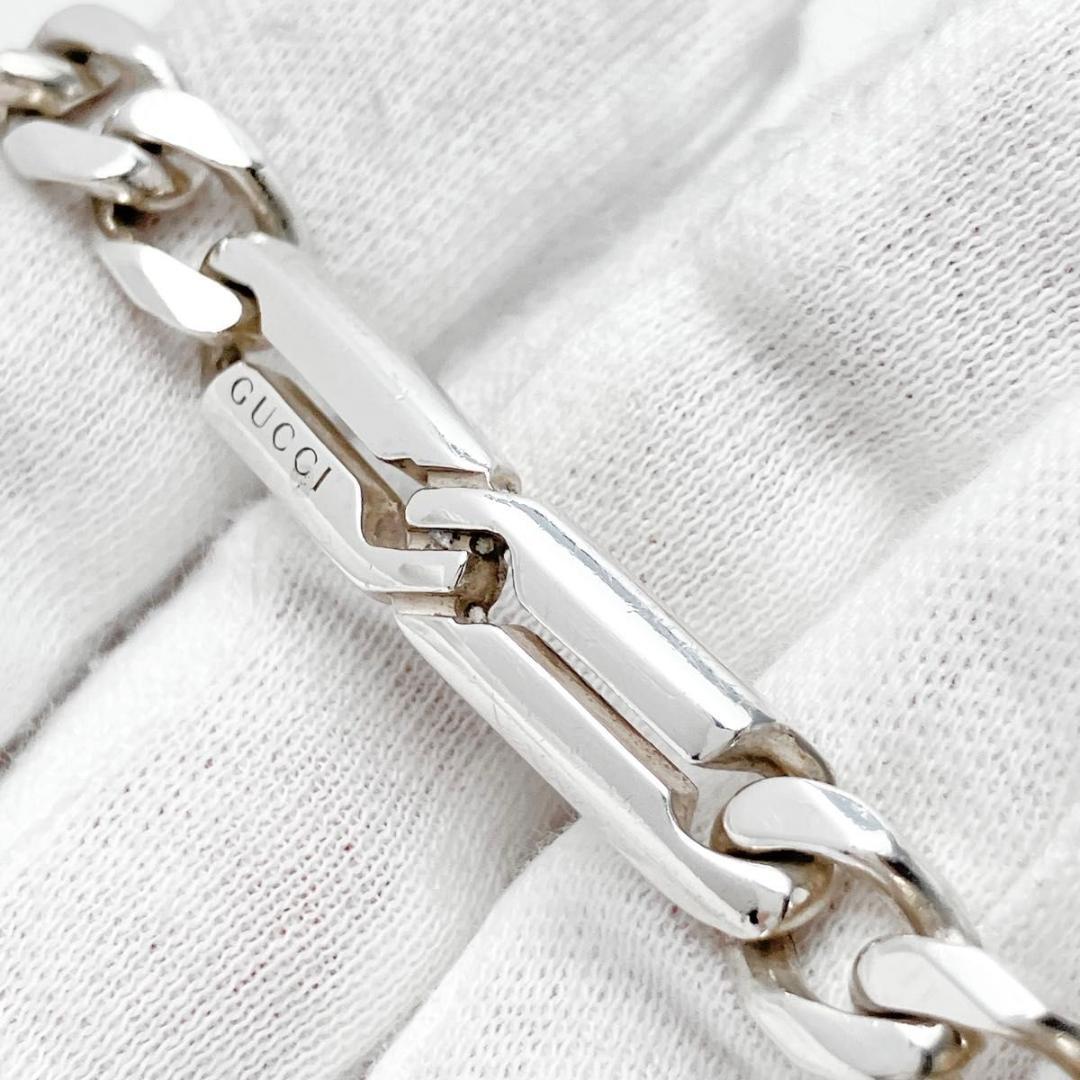 18 グッチ GUCCI 925 ブレスレット シルバー 喜平チェーンOT576